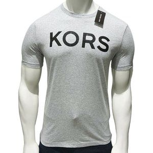 NWT MICHAEL KORS AUTHENTIC MEN'S GRAY CREW NECK SHORT SLEEVE T-SHIRT SIZE S